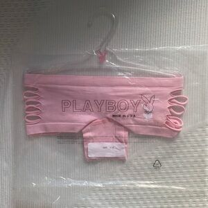 PLAYBOY Pink Cut-Out Panties